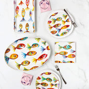 Vietri Pesci Colorati Oval Platter