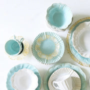 Vietri Incanto Stone Ruffle Salad Plate