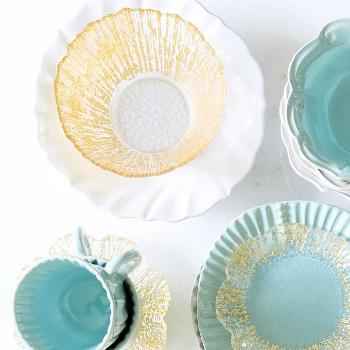 Vietri Incanto Stone Ruffle Pasta Bowl