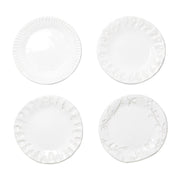 Vietri Incanto Stone White Assorted Canape Plates