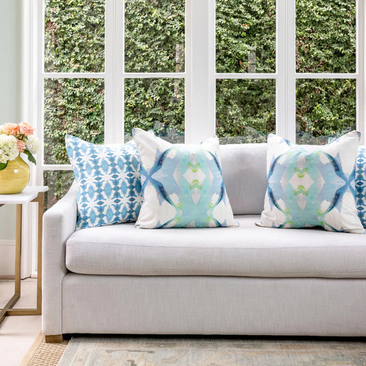 Laura Park Spice Market Blue Pillow